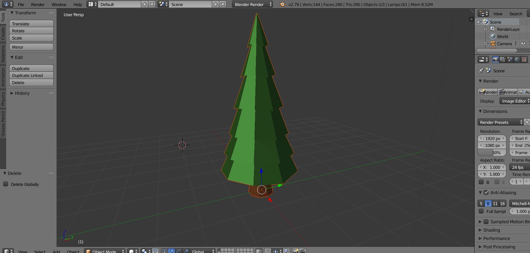 Blender tree