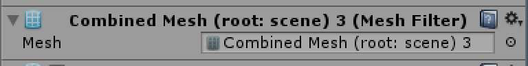 mesh filter referencing combined mesh after static batching