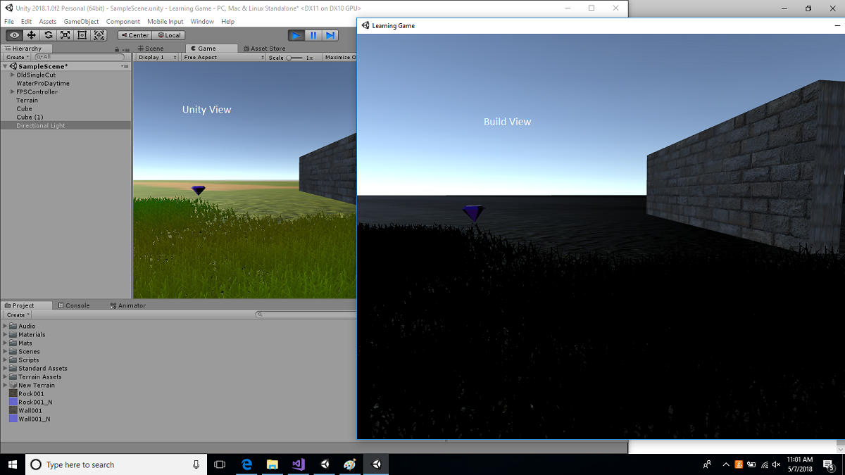 Unity View & Build View