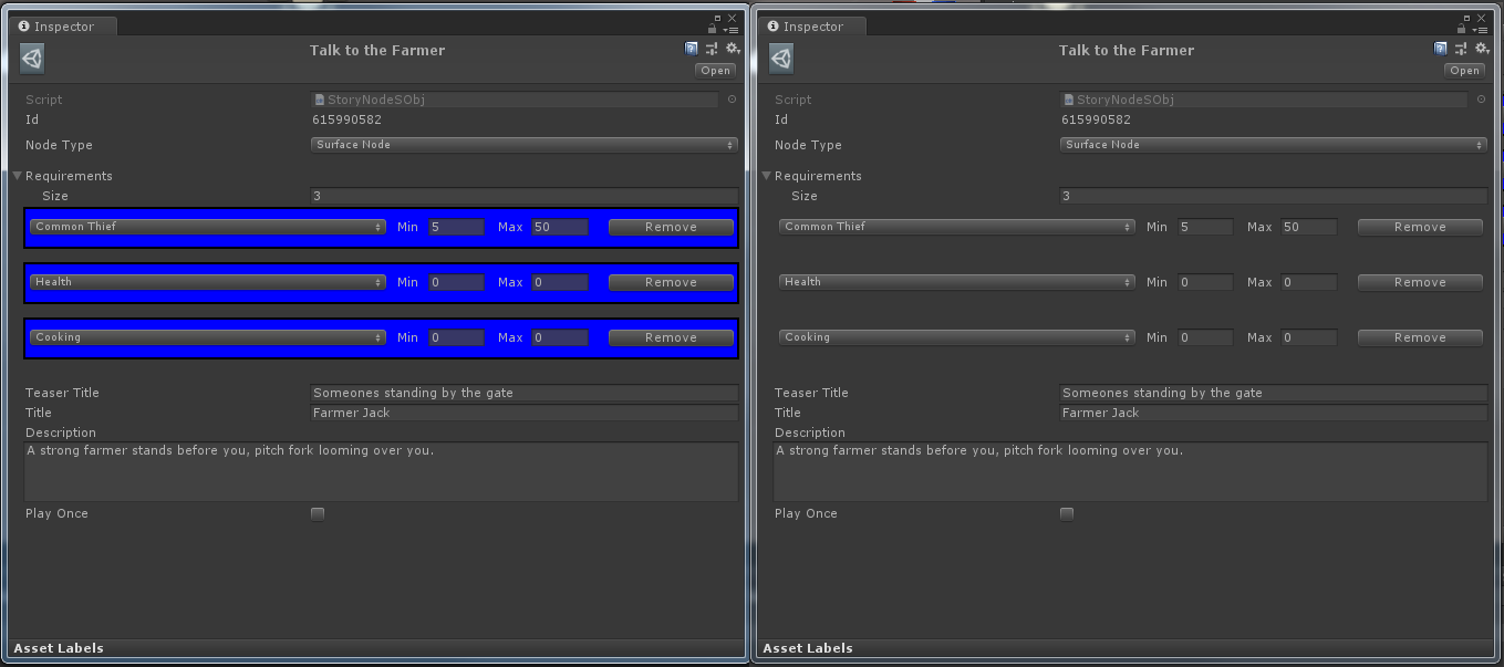 Before and after scroll wheel use