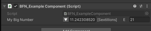 unity big number inspector