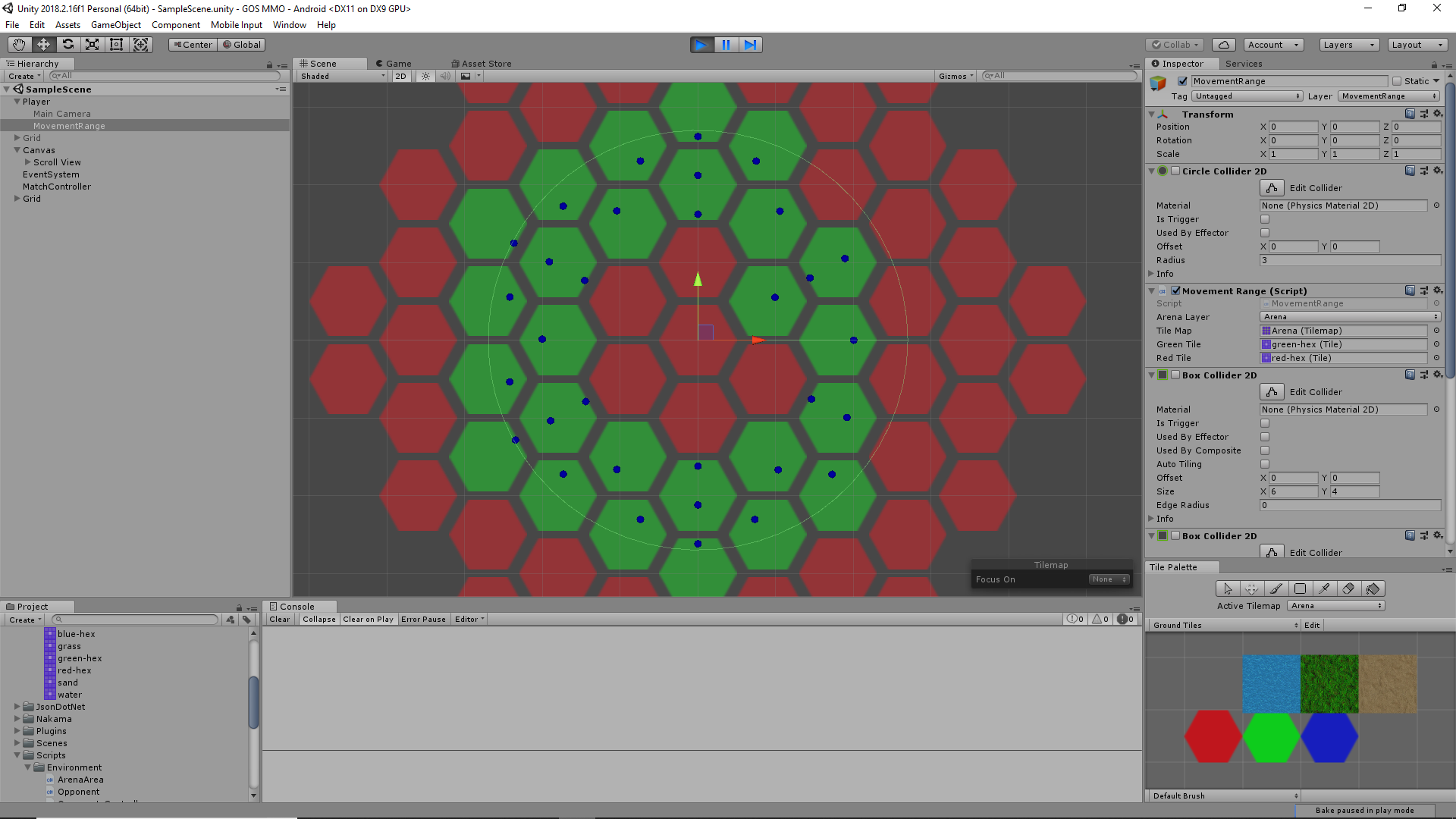 circlecollider2d contacts missing