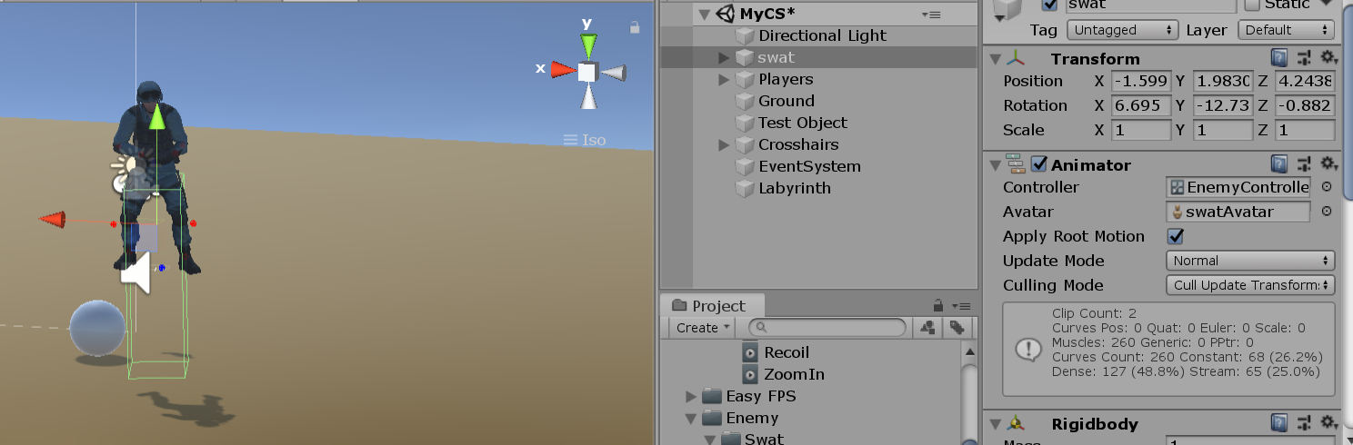 with animation
