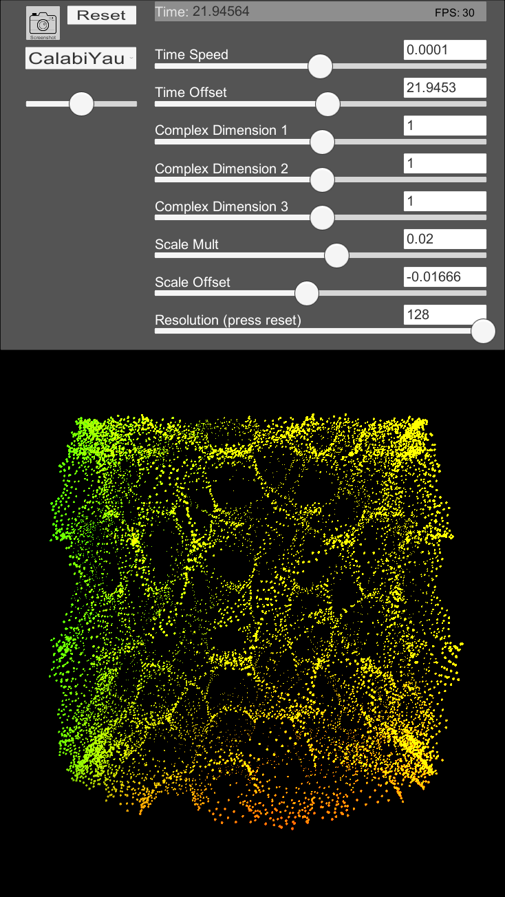 Application running in the editor