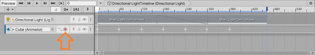 screenshot showing timeline with each as described above