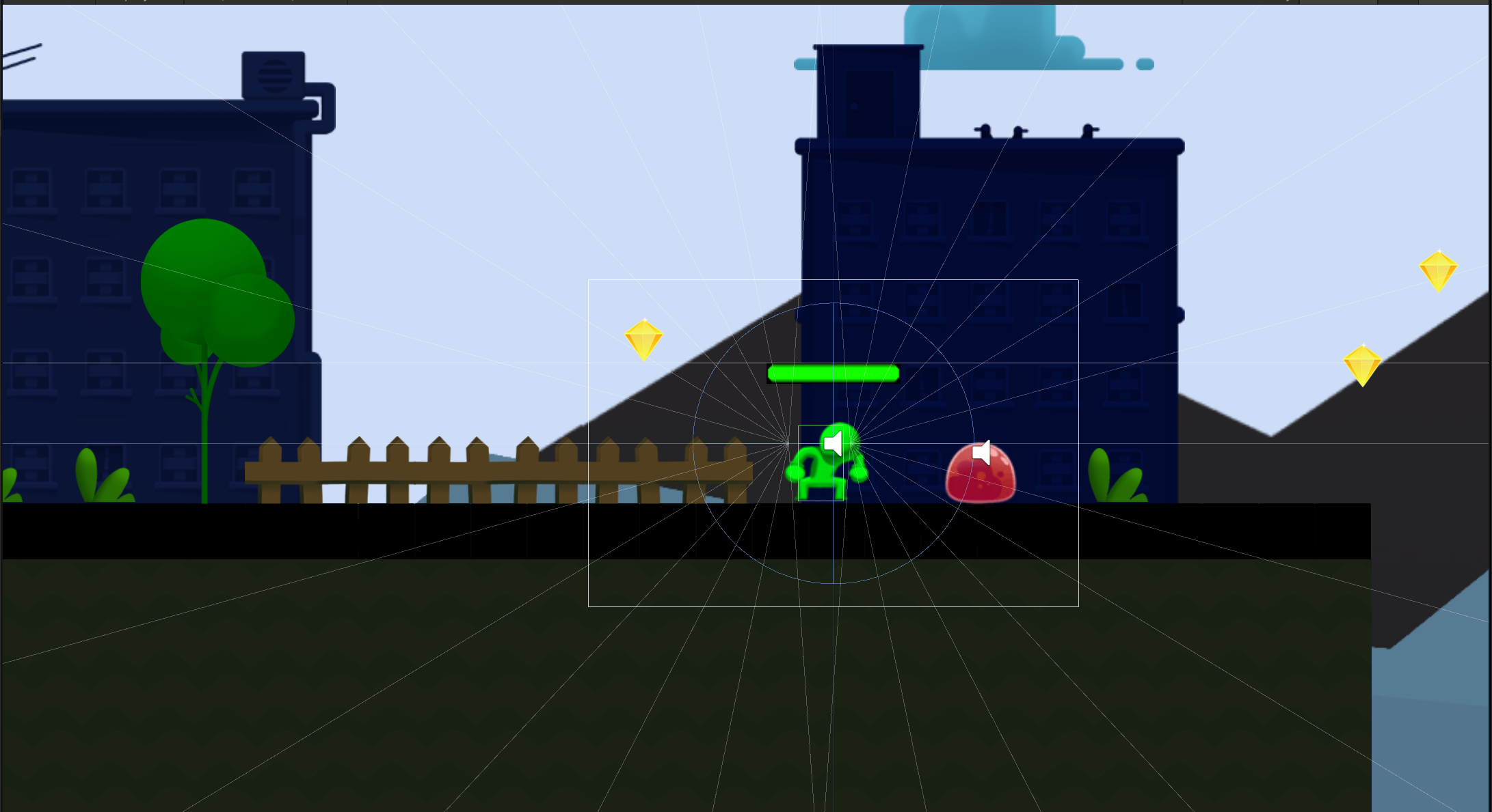 Scene with gizmos
