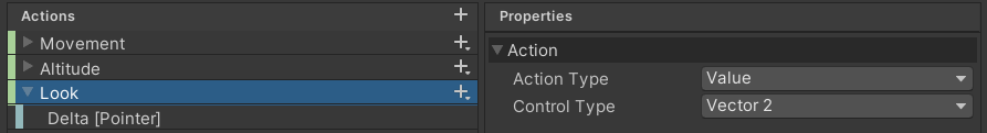 Unity actionmap