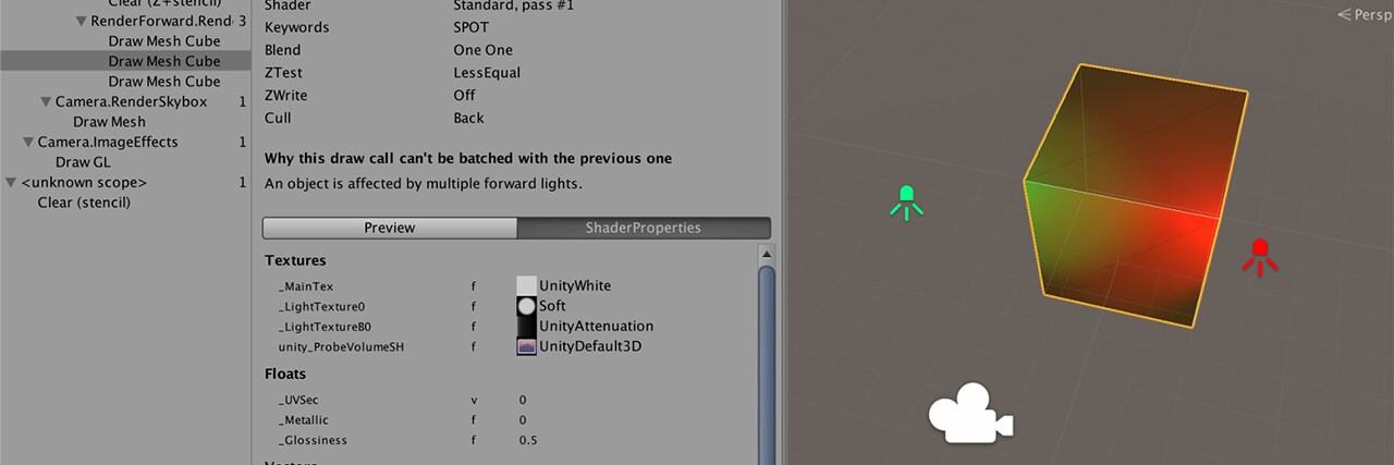 why this draw call can't be batched
