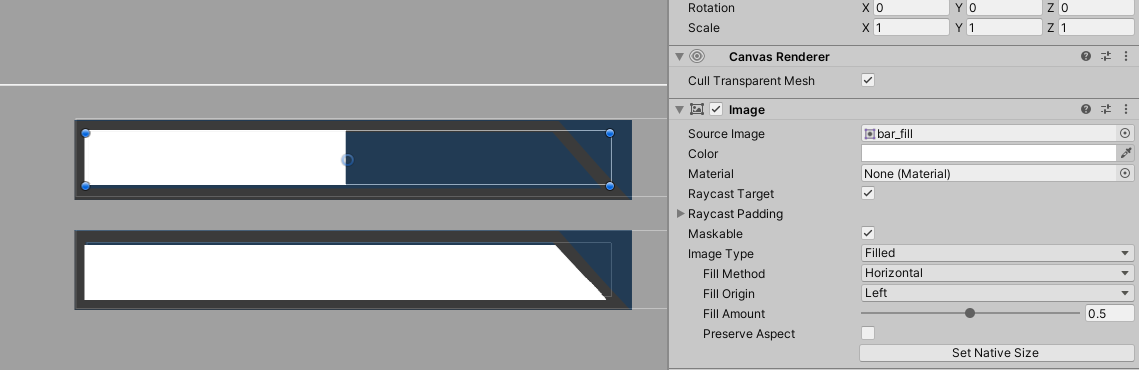 Screenshot of the current state of the progressbar