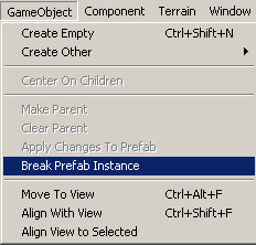 Break Prefab Instance