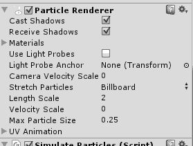 Particle Renderer Settings