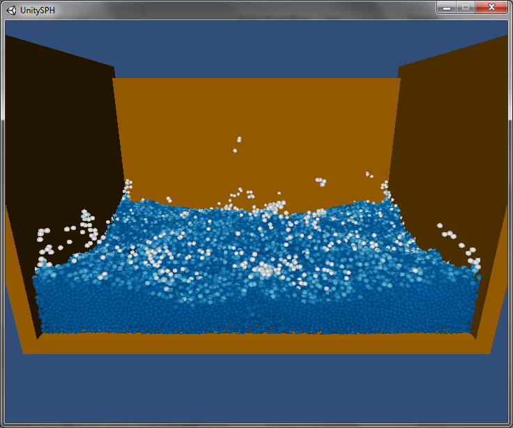 SPH with 64k particles in Unity