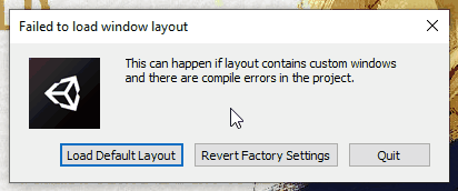 Failed to load window layout loop
