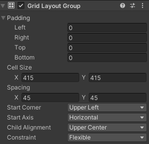 Grid Layout Group