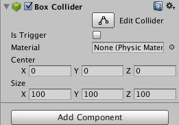 screenshot Box Collider