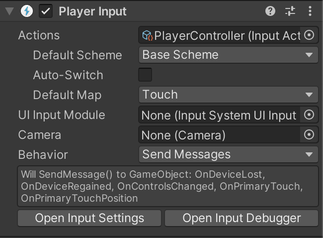 Player Input  Component