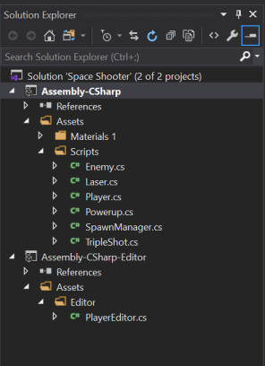 Visual Studio Solutions Window