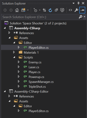 Visual Studio Solutions Window