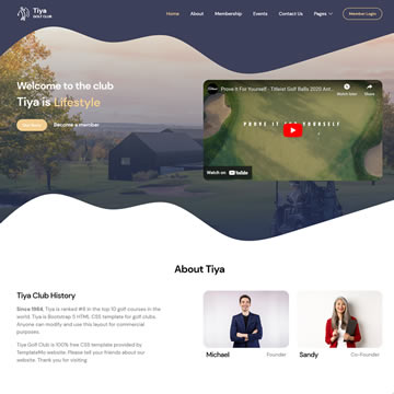 Tiya Golf Club Template