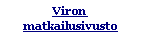 Text Box: Viron matkailusivusto 