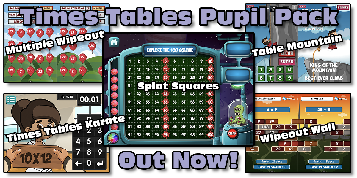 Times Tables Pupil Pack