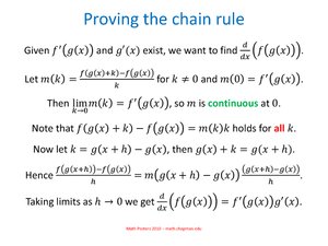 Proving the chain rule.pdf