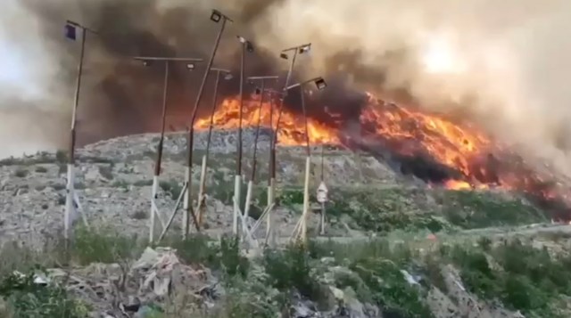 VIDEO: Kaliningradi oblastis põleb prügimägi